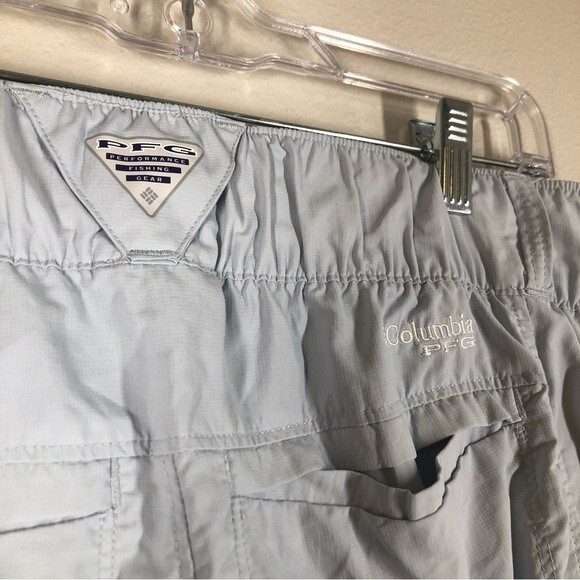 Columbia PFG Outdoor Pants Side Pockets Lightweight Blue 8 - Picture 8 of 9